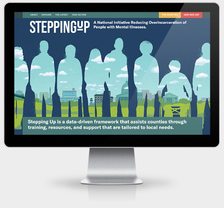 Screen shot of Stepping Up Website